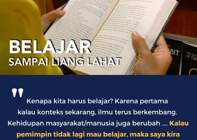 Kalau Pemimpin Tidak Lagi Mau Belajar